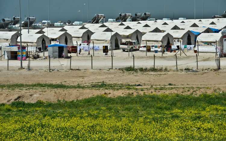 A refugee camp