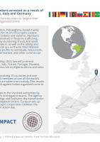 infographic ndrangheta members arrested in Belgium Italy Germany